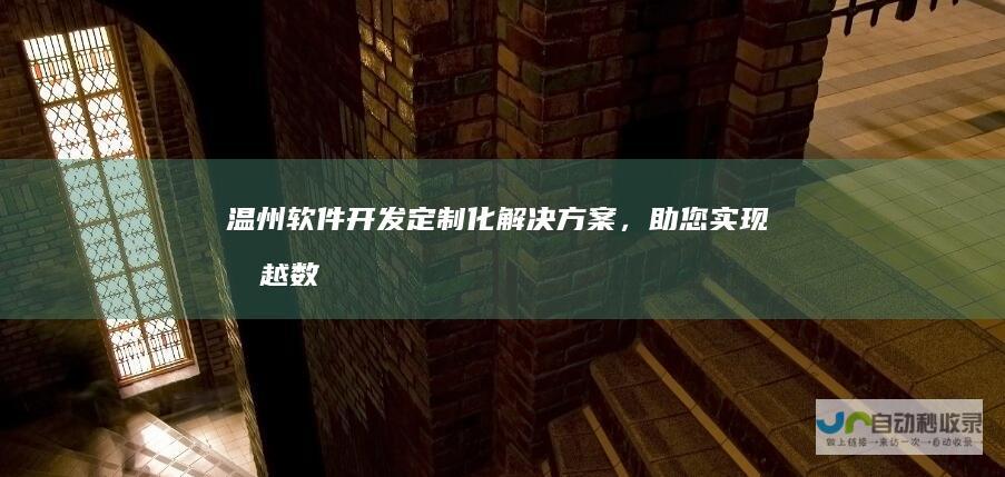 温州软件开发：定制化解决方案，助您实现卓越数字转型